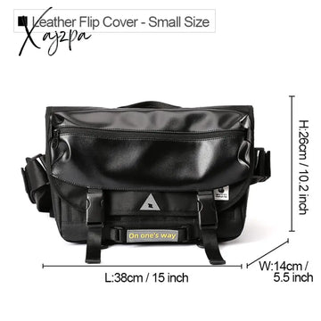 Xajzpa - Men Messenger Bags Waterproof Large Crossbody Shoulder Men’s Hip Hop Street Cycling